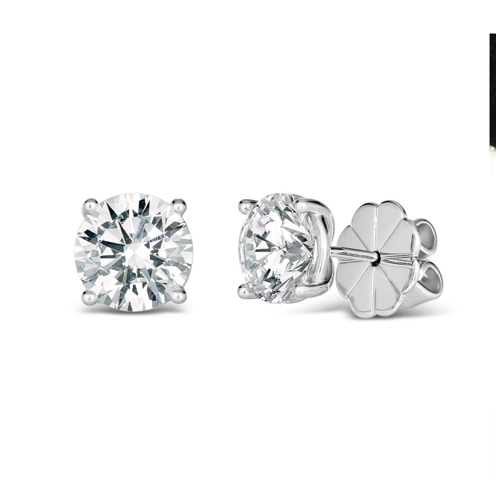 Anna Zuckerman Just Like Diamonds Only Better Studs 2 Carats